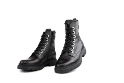 Veterboots En Bikerboots | Wijdte K^Durea Veterboot Cognac Print