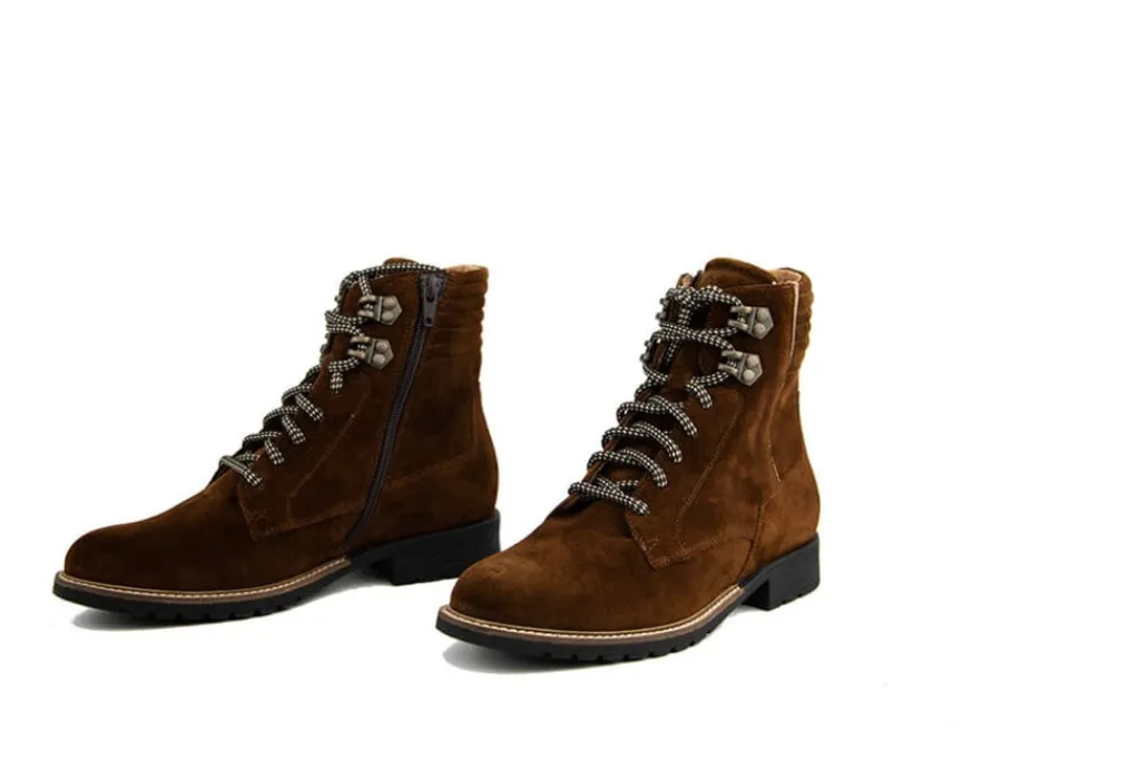 Veterboots En Bikerboots | Wijdte K^Durea Veterboot Cognac Zand K-leest