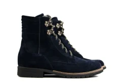 Veterboots En Bikerboots | Wijdte K^Durea Veterboot Marine Zwart K-leest