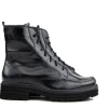 Veterboots En Bikerboots | Wijdte K^Durea Veterboot Zwart K
