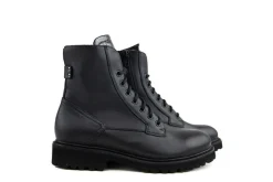 Veterboots En Bikerboots | Wijdte H^Durea Veterboot Zwart Leer H