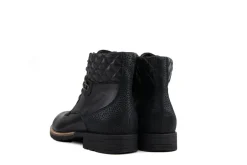 Veterboots En Bikerboots | Wijdte H^Durea Veterboot Zwart Leer