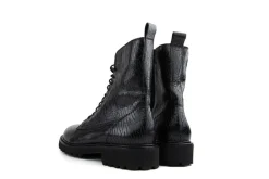 Veterboots En Bikerboots | Wijdte H^Durea Veterboot Zwart Print H