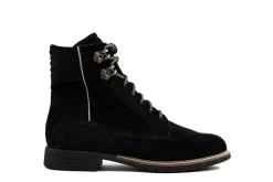 Veterboots En Bikerboots | Wijdte K^Durea Veterboot Zwart Zand K-leest