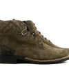 Veterboots En Bikerboots | Wijdte H^Durea Veterboots Khaki H-leest