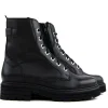 Veterboots En Bikerboots | Wijdte H^Durea Veterboots Zwart Palmira H-leest