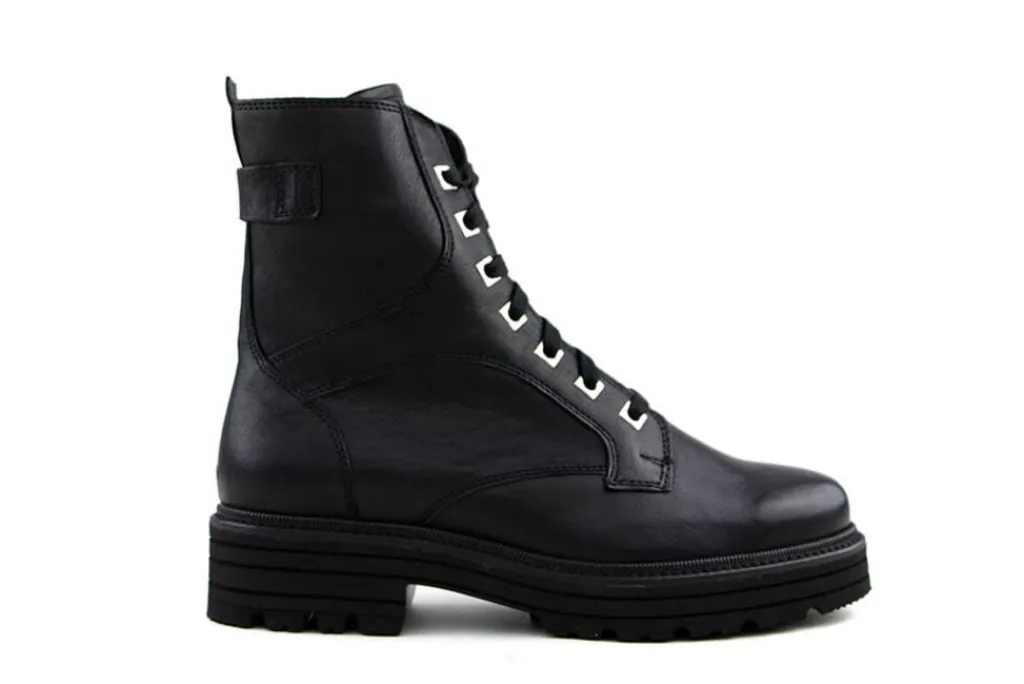 Veterboots En Bikerboots | Wijdte K^Durea Veterboots Zwart Palmira K-leest