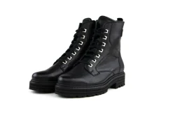 Veterboots En Bikerboots | Wijdte K^Durea Veterboots Zwart Palmira K-leest