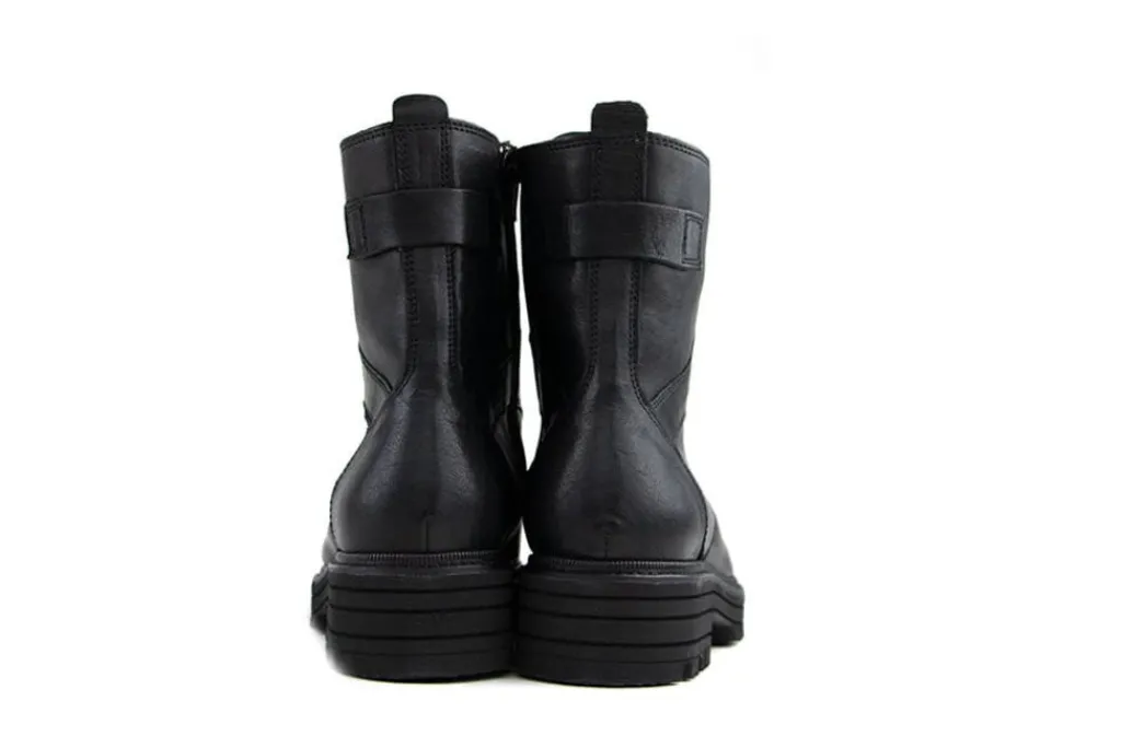 Veterboots En Bikerboots | Wijdte K^Durea Veterboots Zwart Palmira K-leest