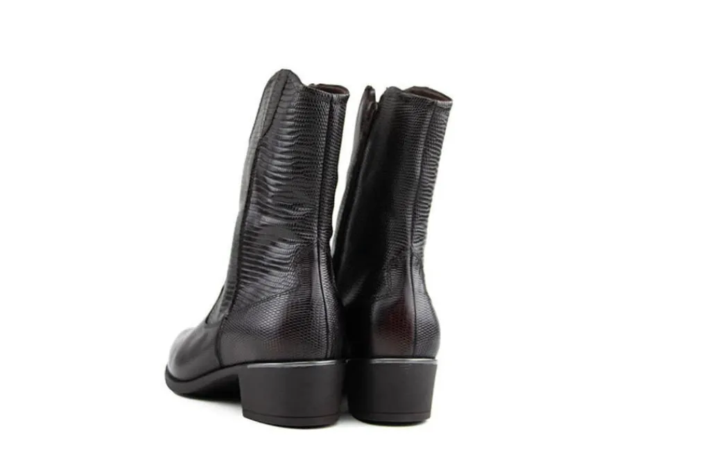 Laarzen | Wijdte H^Durea Western Boot Cognac Print