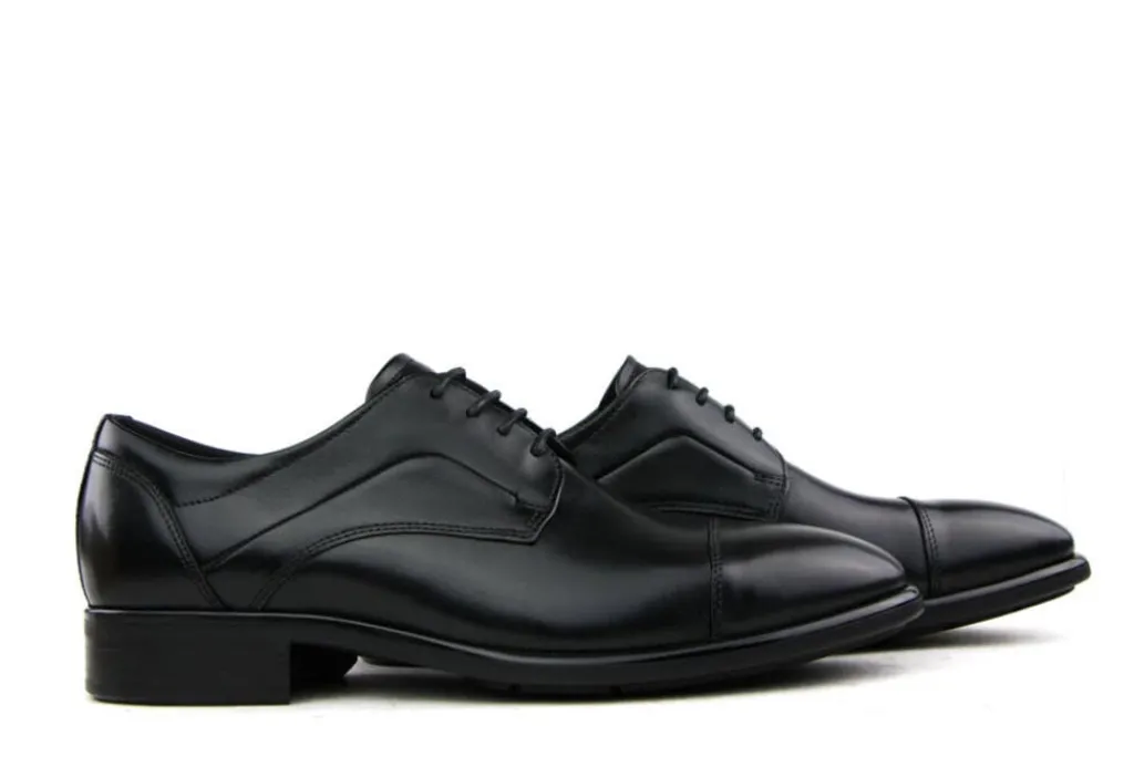 Veterschoenen | Nette Schoenen^Ecco Veterschoen Citytray Black Santiago