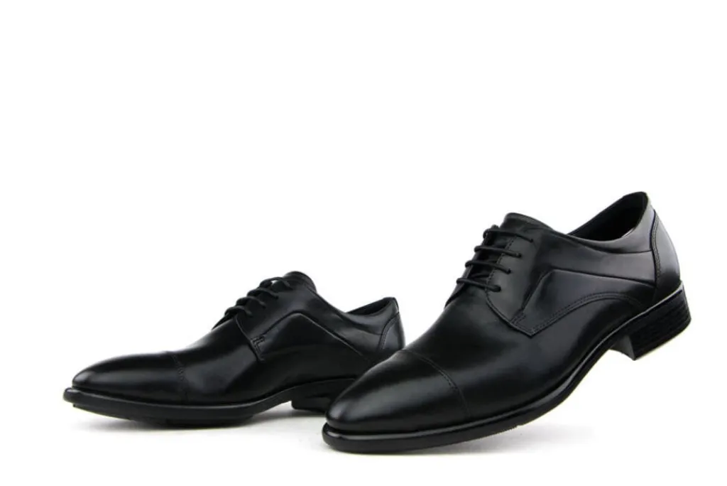 Veterschoenen | Nette Schoenen^Ecco Veterschoen Citytray Black Santiago