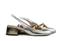 Pumps^Eva Luna Slingback Argento Platino