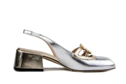 Pumps^Eva Luna Slingback Argento Platino