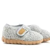Pantoffels^Fischer Pantoffel Grau Teddy