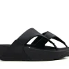 Slippers | Sandalen En Slippers^FitFlop Lulu Leather Toepost Black