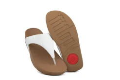 Slippers | Sandalen En Slippers^FitFlop Lulu Leather Toepost White