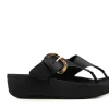 Sandalen En Slippers^FitFlop Lulu Resin Buckle Toe Post All Black