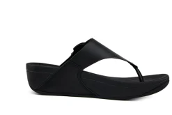 Sandalen En Slippers^FitFlop Lulu Resin Buckle Toe Post All Black