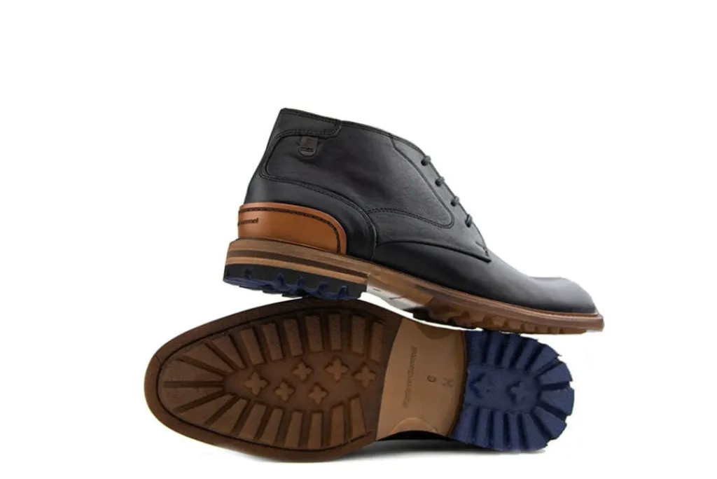 Veterboots En Bikerboot^Floris van Bommel Crepi 11.15 Black