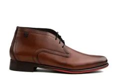Nette Schoenen | Hoge Veterschoenen^Floris van Bommel De Draver 01.06 D.Cognac