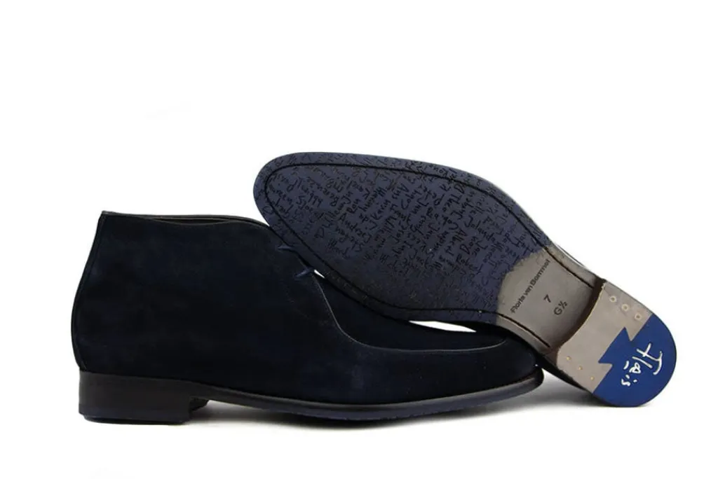 Hoge Veterschoenen | Nette Schoenen^Floris van Bommel De Stapper 52.01 D.Blue