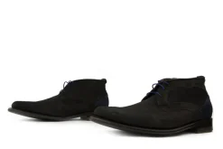 Hoge Veterschoenen | Nette Schoenen^Floris van Bommel Hoge Veterschoen Donkerbruin Suede