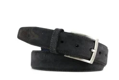 Riemen | Herenaccessoires^Floris van Bommel Riem Dark Grey Suede