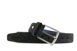 Riemen | Herenaccessoires^Floris van Bommel Riem Dark Grey Suede