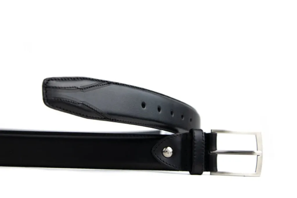 Riemen | Herenaccessoires^Floris van Bommel Riem Zwart De Belter 29.03