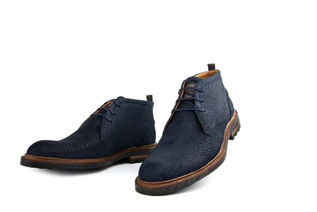 Veterboots En Bikerboot^Floris van Bommel Rocki 01.61 Darkblue