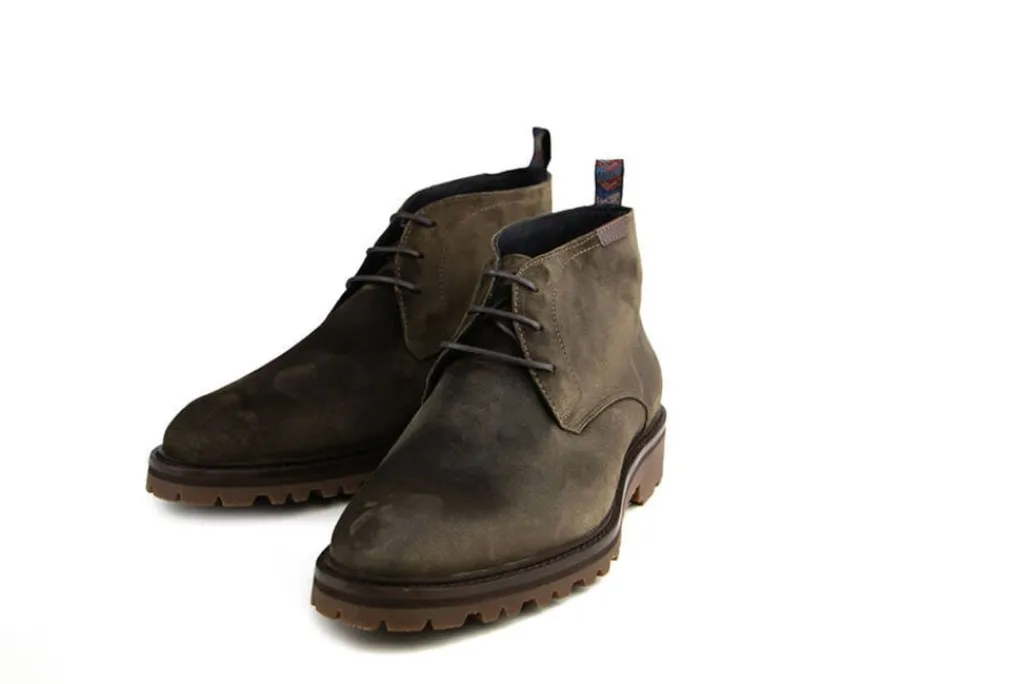 Veterboots En Bikerboot^Floris van Bommel Sturdi 01.22 Darkgreen