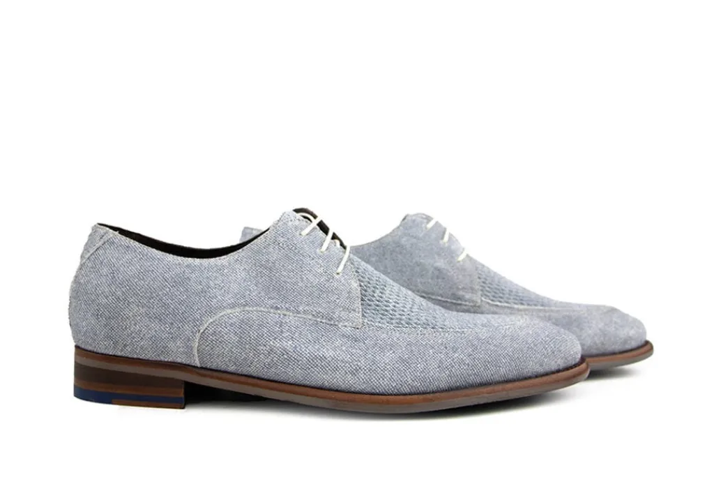 Nette Schoenen | Veterschoenen^Floris van Bommel Veterschoen De Stapper 50.04 L.Blue