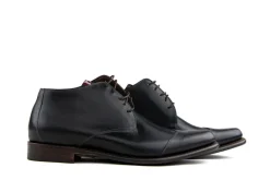 Hoge Veterschoenen | Nette Schoenen^Floris van Bommel Veterschoenen Zwart De Marser 01.00