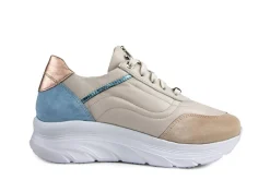 Sneakers | Wijdte K^Footnotes Sneaker Pien Beige Calf Combi