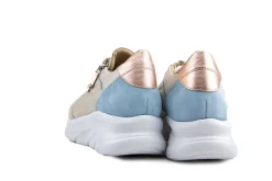 Sneakers | Wijdte K^Footnotes Sneaker Pien Beige Calf Combi