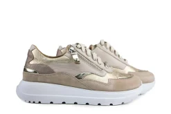 Sneakers | Wijdte H^Footnotes Sneaker Saar Chevreau Luxe Gold