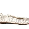 Ballerina's | Loafers / Instappers^Gabor Ballerina Metallic Puder Vlecht