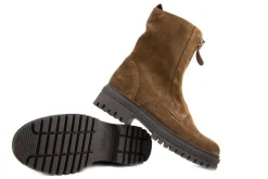 Veterboots En Bikerboots^Gabor Bikerboot Rits Whisky Suede