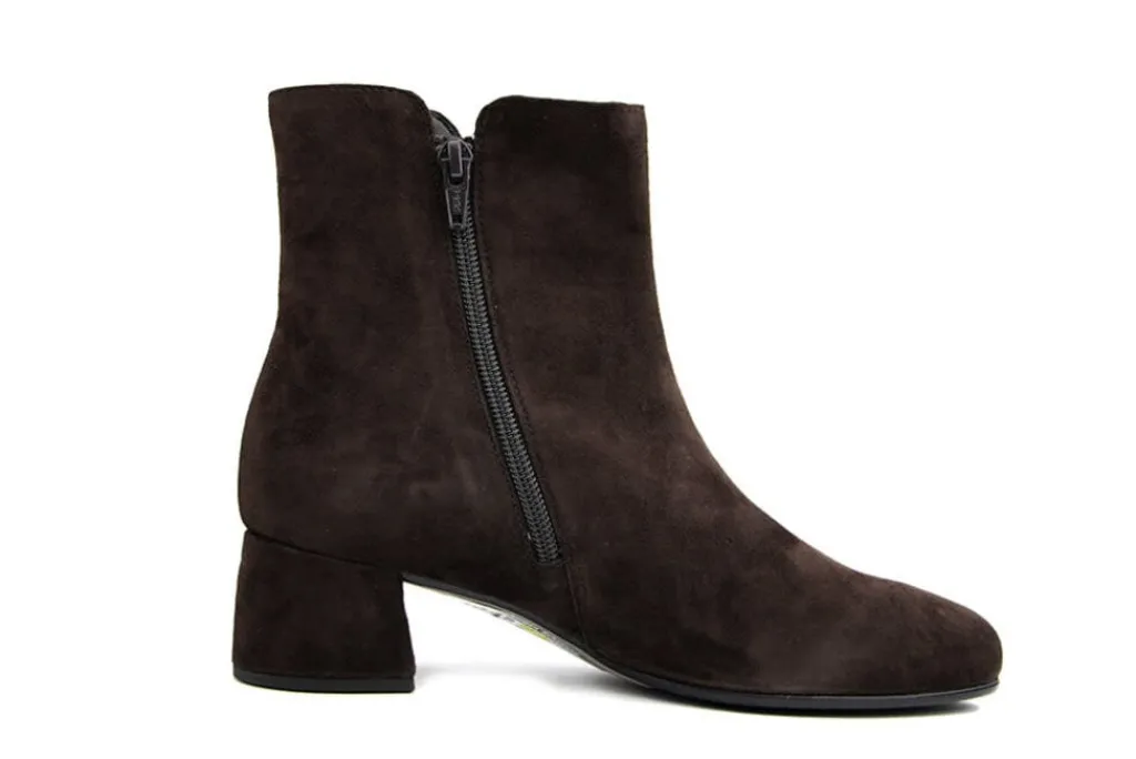 Enkellaarzen^Gabor Enkellaars Chocolate Suede