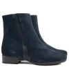 Enkellaarzen | Wijdte H^Gabor Enkellaars Dark Blue Suede Combi