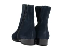 Enkellaarzen | Wijdte H^Gabor Enkellaars Dark Blue Suede Combi