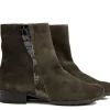 Enkellaarzen^Gabor Enkellaars Englenbrown Suede Kroko