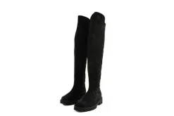 Laarzen | Knielaarzen^Gabor Knielaars Schwarz Strass Nubuck Stretch