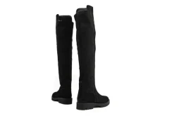 Laarzen | Knielaarzen^Gabor Knielaars Schwarz Strass Nubuck Stretch