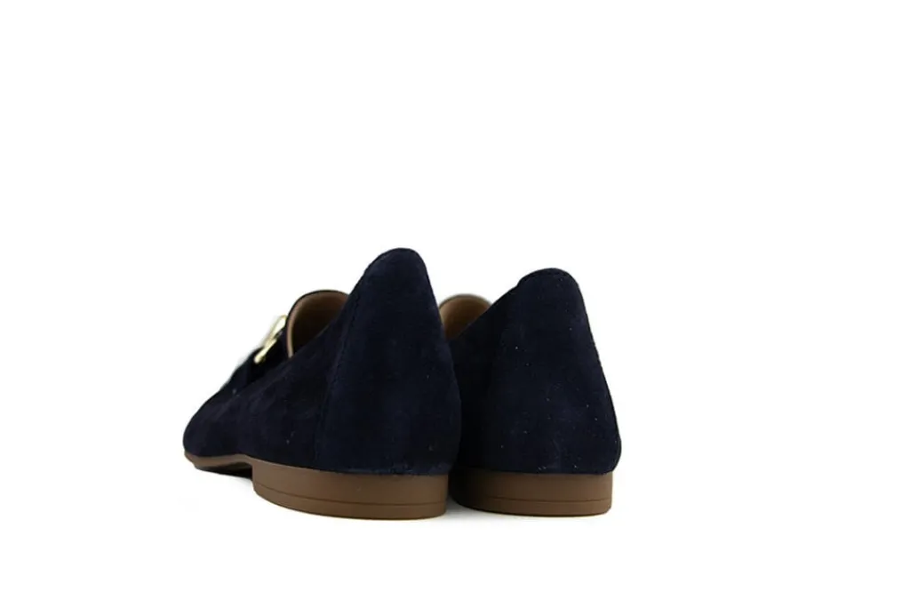 Loafers / Instappers^Gabor Loafer Bit Atlantik Gold Suede