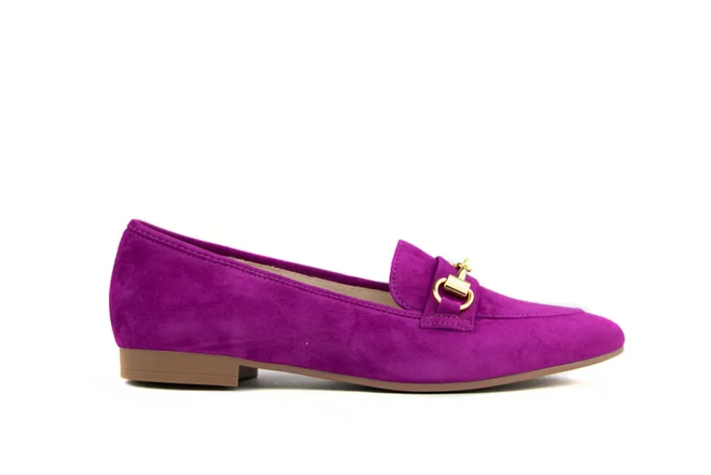 Instappers | Loafers / Instappers^Gabor Loafer Bit Orchidee Paars Suede