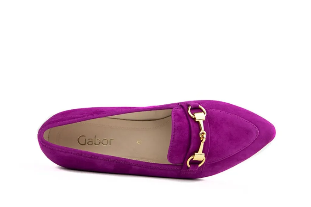 Instappers | Loafers / Instappers^Gabor Loafer Bit Orchidee Paars Suede