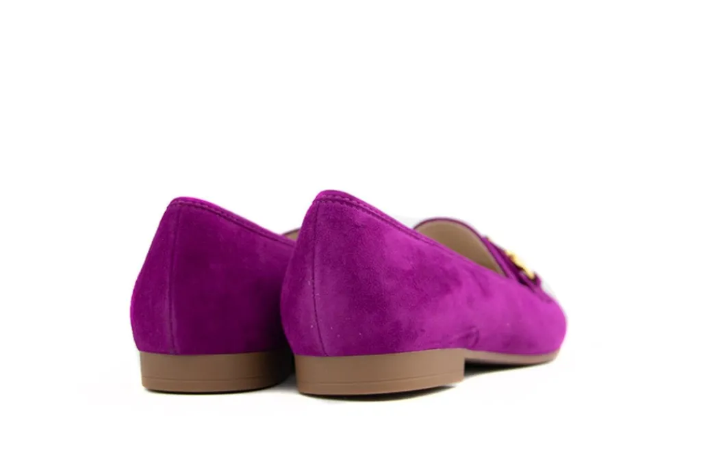 Instappers | Loafers / Instappers^Gabor Loafer Bit Orchidee Paars Suede
