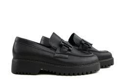 Instappers | Loafers / Instappers^Gabor Loafer Bit Schwarz Calf